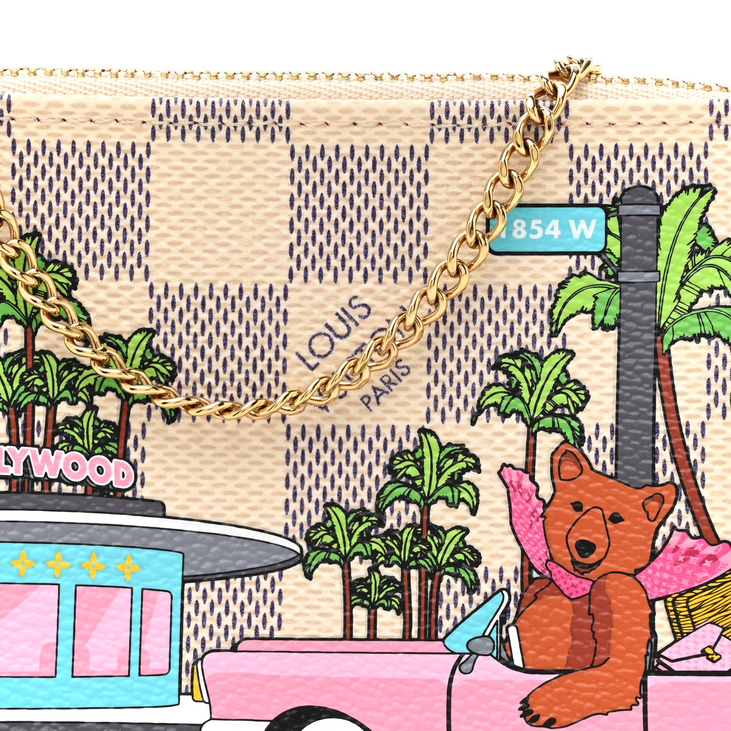 Louis Vuitton Damier Azur 2021 Christmas Animation Hollywood Mini