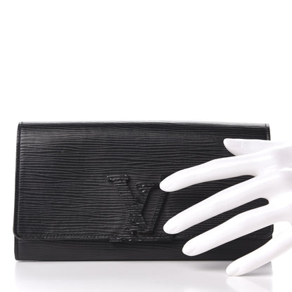 Louis Vuitton Epi Louise Wallet Black 2 of 7