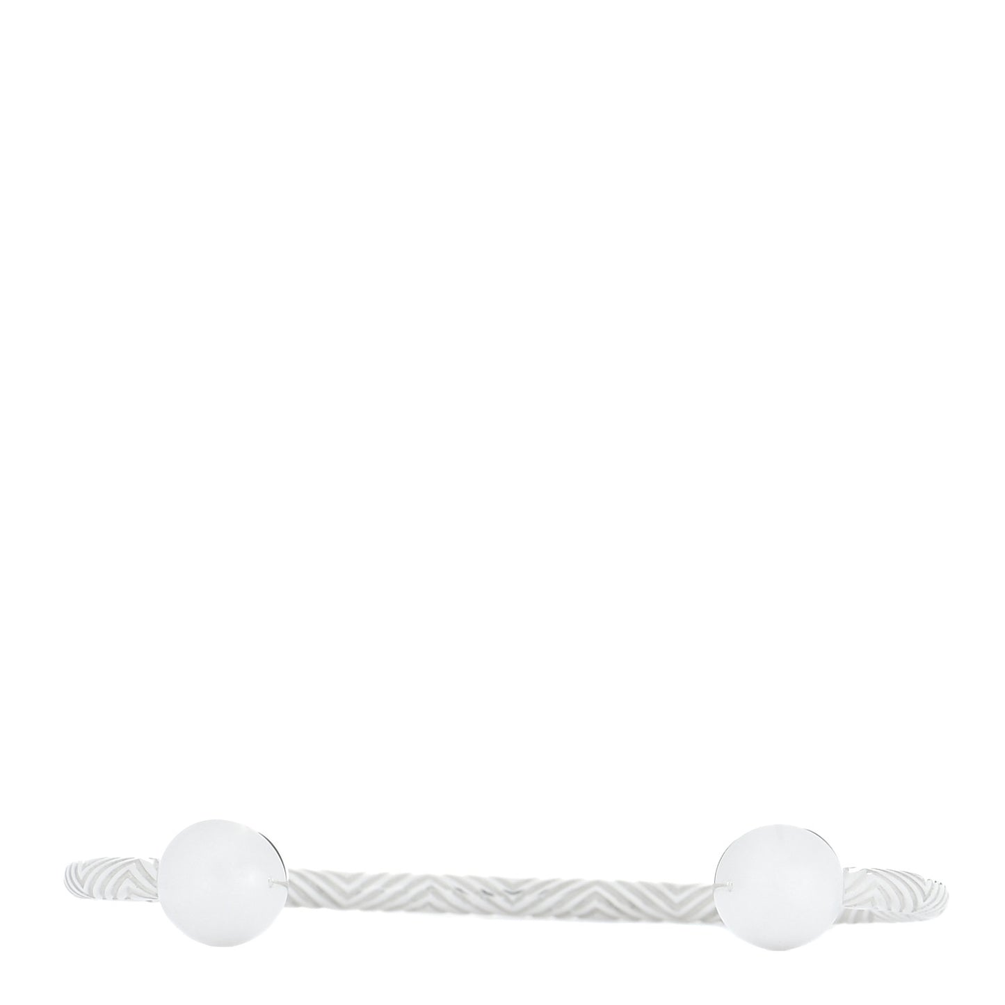 Sterling Silver Textured Barbell Cuff Bracelet