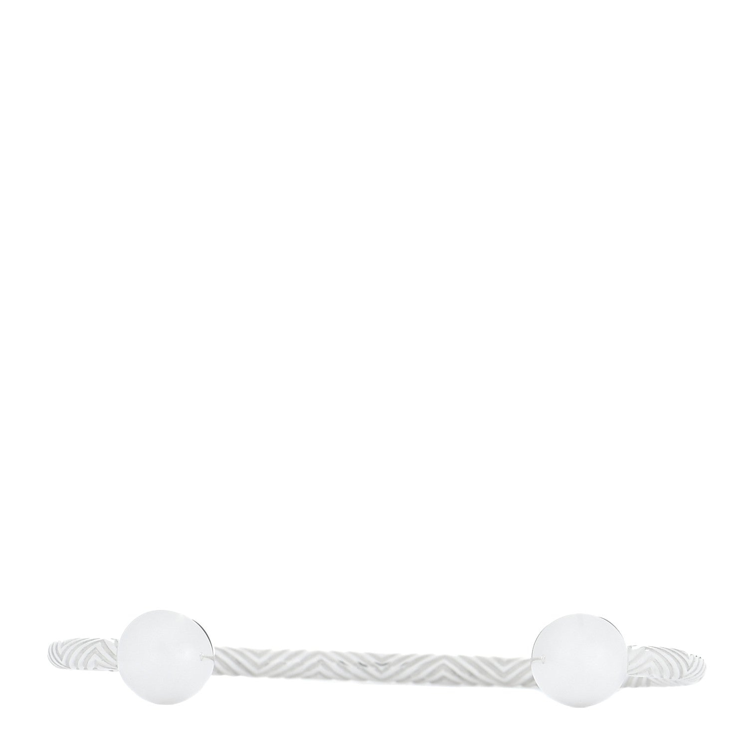 Tiffany Sterling Silver Textured Barbell Cuff Bracelet 1 of 5