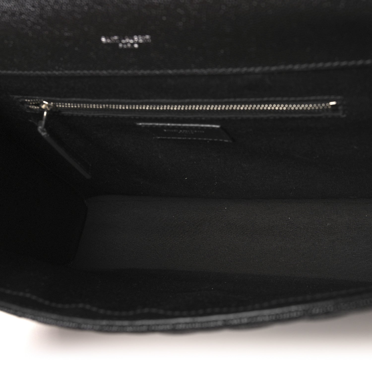 Saint Laurent Grain De Poudre Textured Mixed Matelasse Large Triquilt Monogram Satchel Black 5 of 10