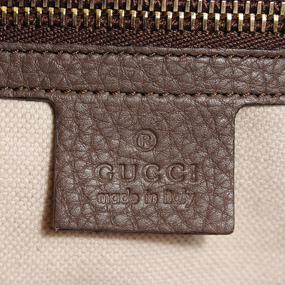 Gucci Calfskin Large Bamboo Shopper Tote Grey Field 6 of 7
