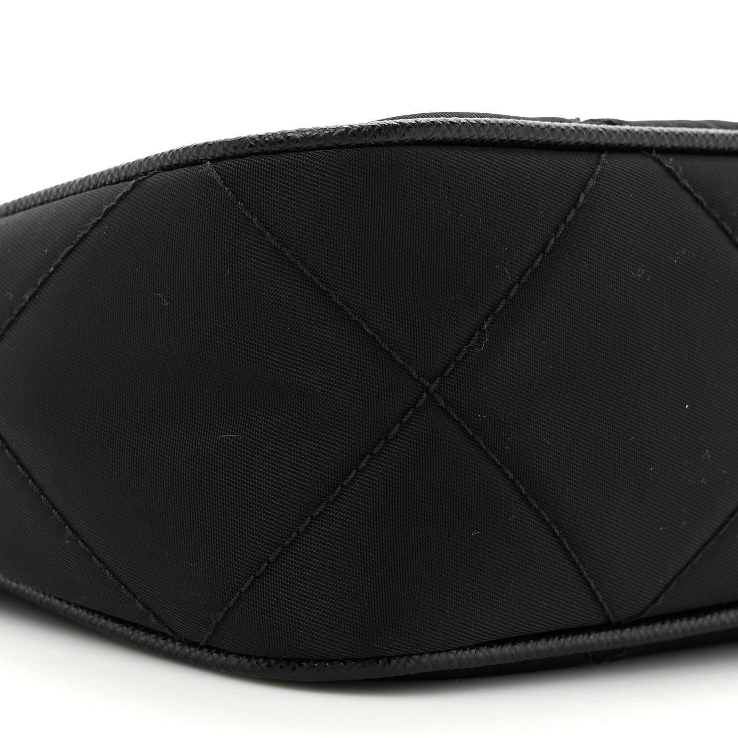 Prada Re-Nylon Saffiano Quilted Mini Re-Edition 1995 Chaine Shoulder Bag Black 9 of 9