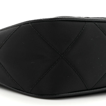 Prada Re-Nylon Saffiano Quilted Mini Re-Edition 1995 Chaine Shoulder Bag Black 9 of 9