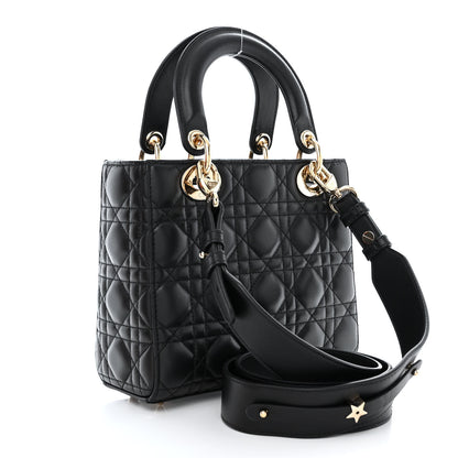 Christian Dior Lambskin Cannage Small My ABCDior Lady Dior Black 3 of 12