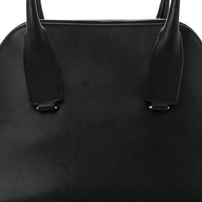 The Row Polished Saddle Calfskin Medium Devon Bag Black 7 of 9