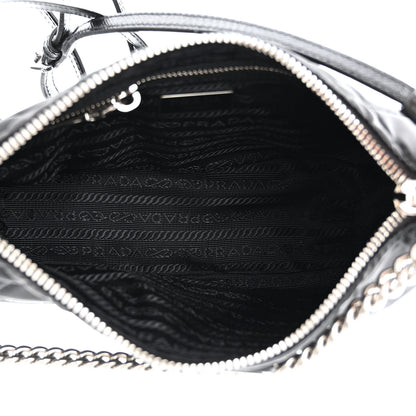 Prada Nylon Tessuto Impuntu Quilted Crossbody Bag Black 5 of 10