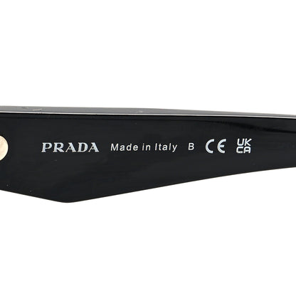 Prada Acetate Oval Sunglasses SPR 26Z Black 5 of 6