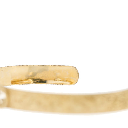 Gucci 18K Yellow Gold Interlocking G Cuff Bracelet 4 of 5
