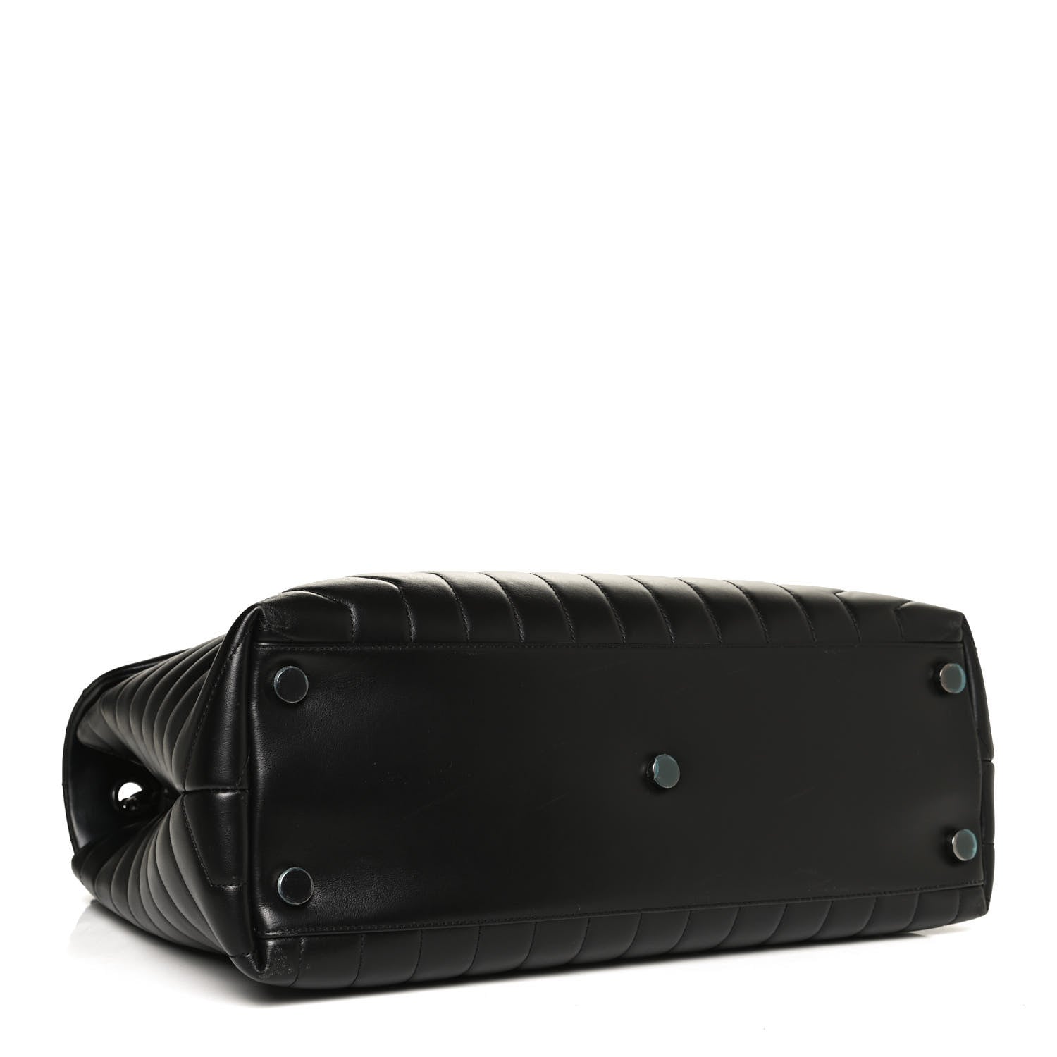 Saint Laurent Calfskin Y Quilted Monogram Large Loulou Chain Satchel Black 3 of 11