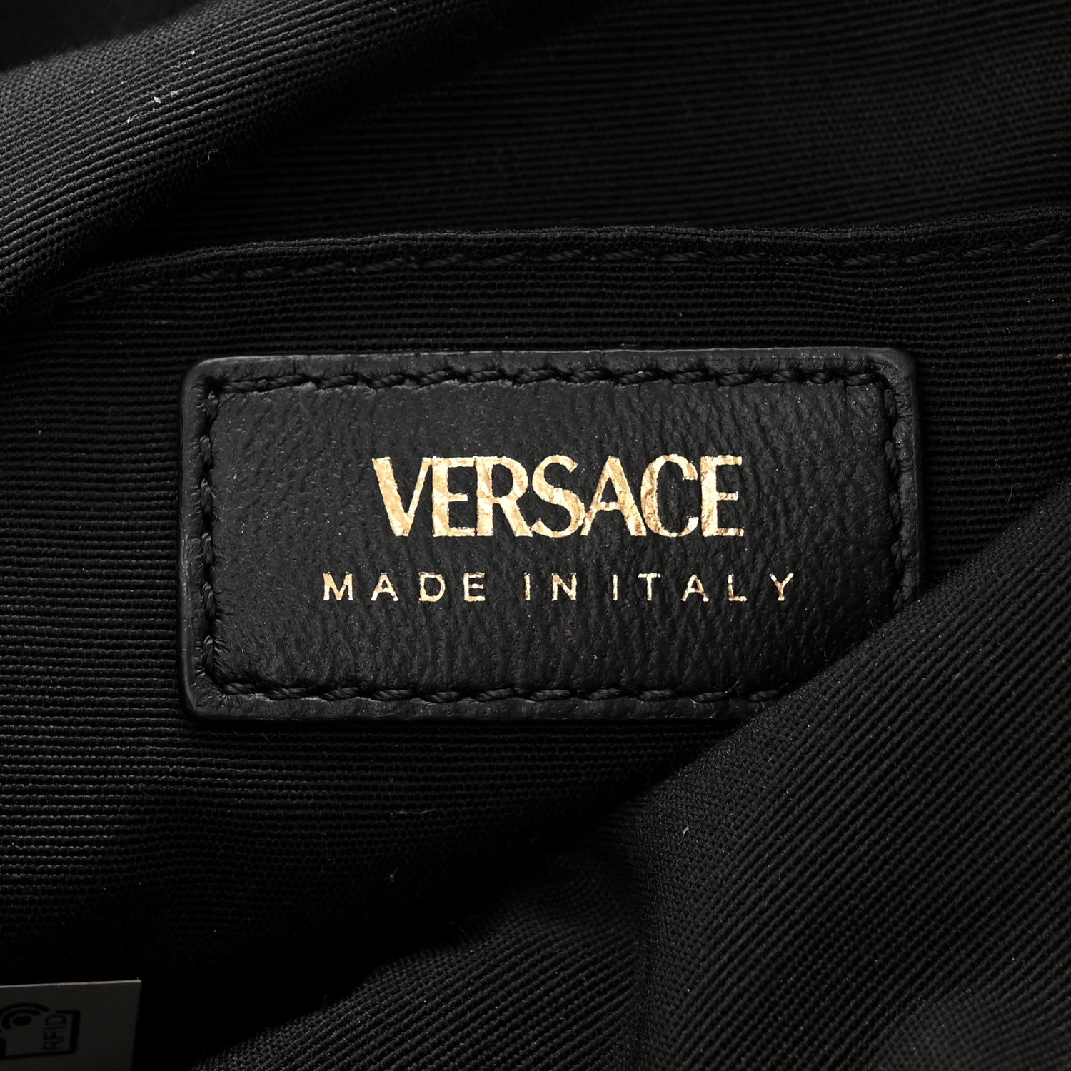 Versace Nappa Quilted Medusa Bucket Bag Black 6 of 10