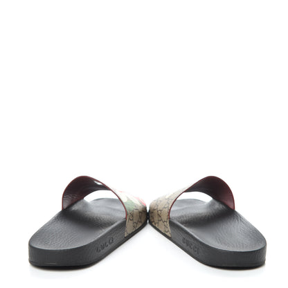 Gucci GG Supreme Monogram Tian Womens Slide Sandals 38 Beige Multicolor 6 of 10