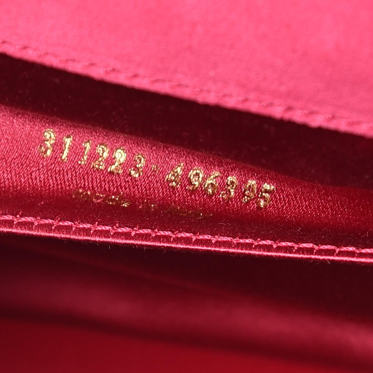 Patent Monogram Large Belle De Jour Clutch Fuchsia