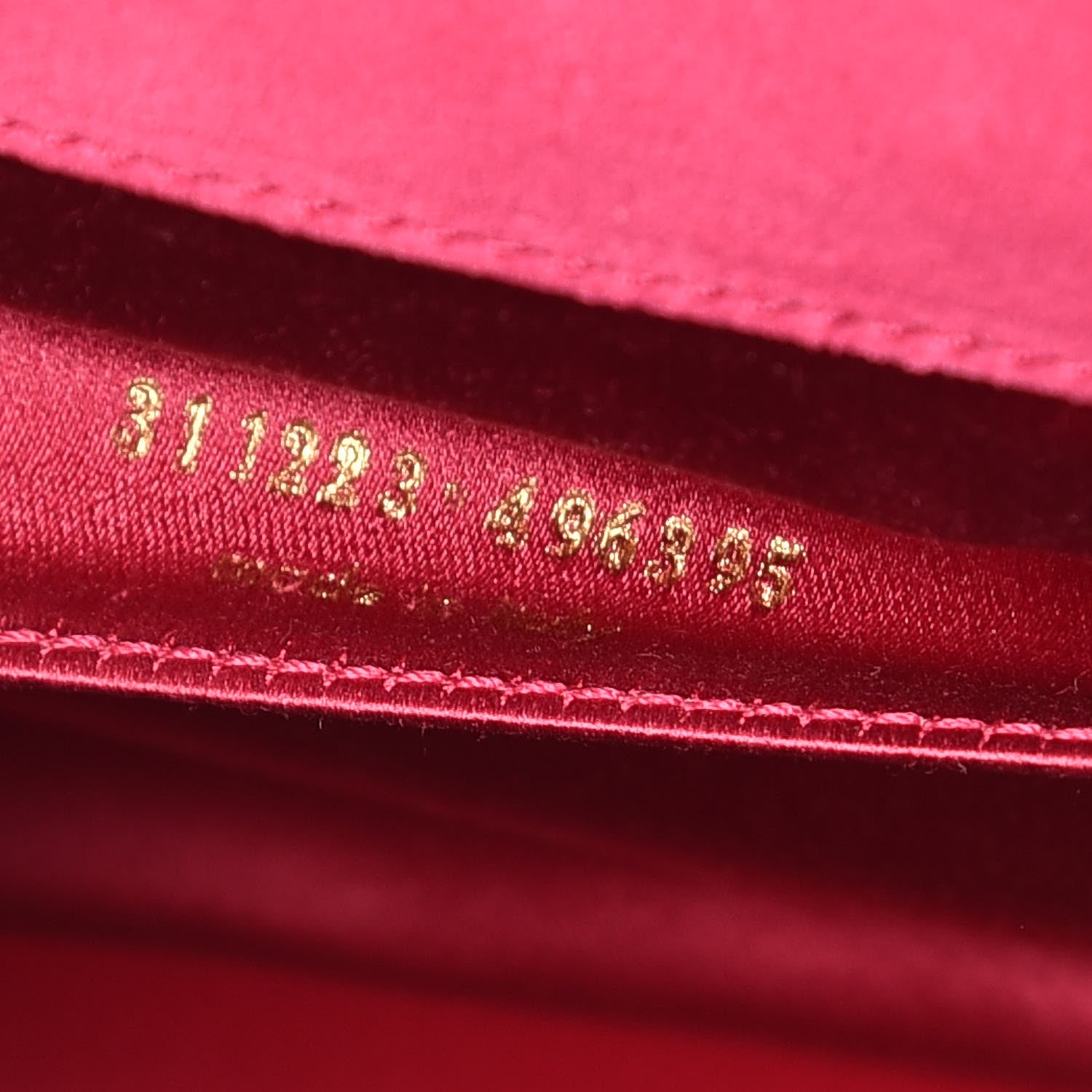 Saint Laurent Patent Monogram Large Belle De Jour Clutch Fuchsia 9 of 9