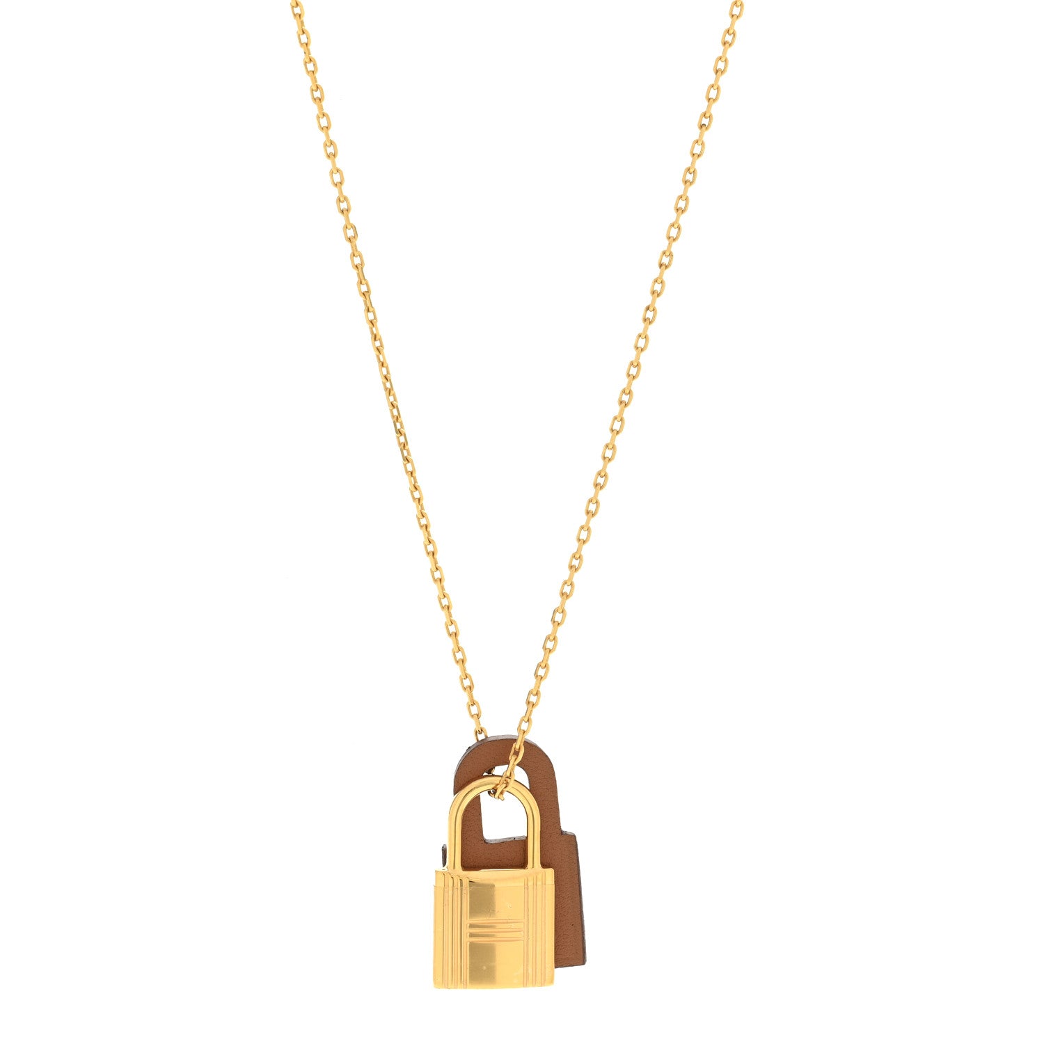 Hermes Swift Small O'Kelly Pendant Necklace Gold 4 of 7