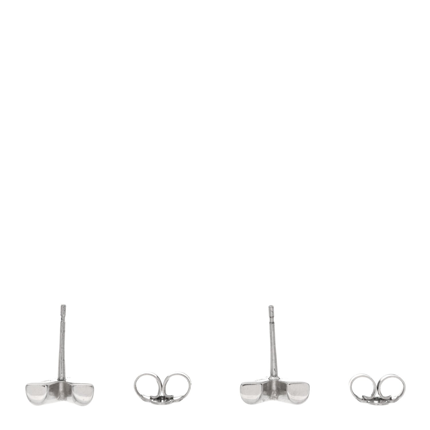 Louis Vuitton Essential V Stud Earrings Silver 3 of 4