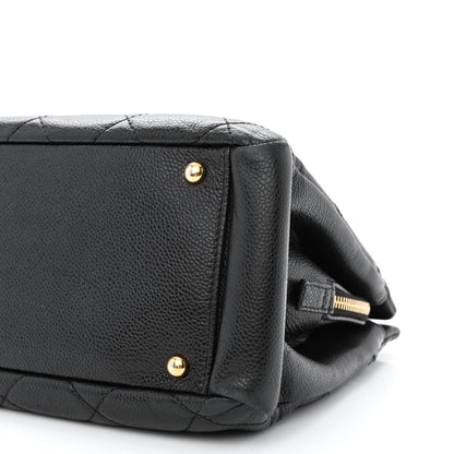 Chanel Caviar Quilted CC Timeless Soft Tote Black 10 of 10