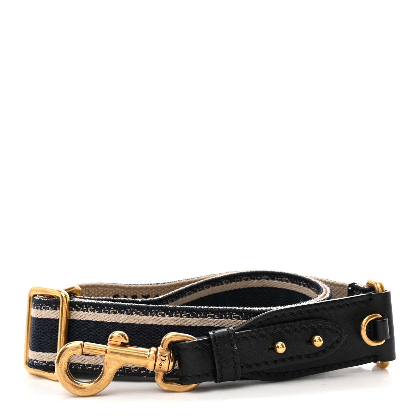 Canvas Embroidered Shoulder Strap Blue