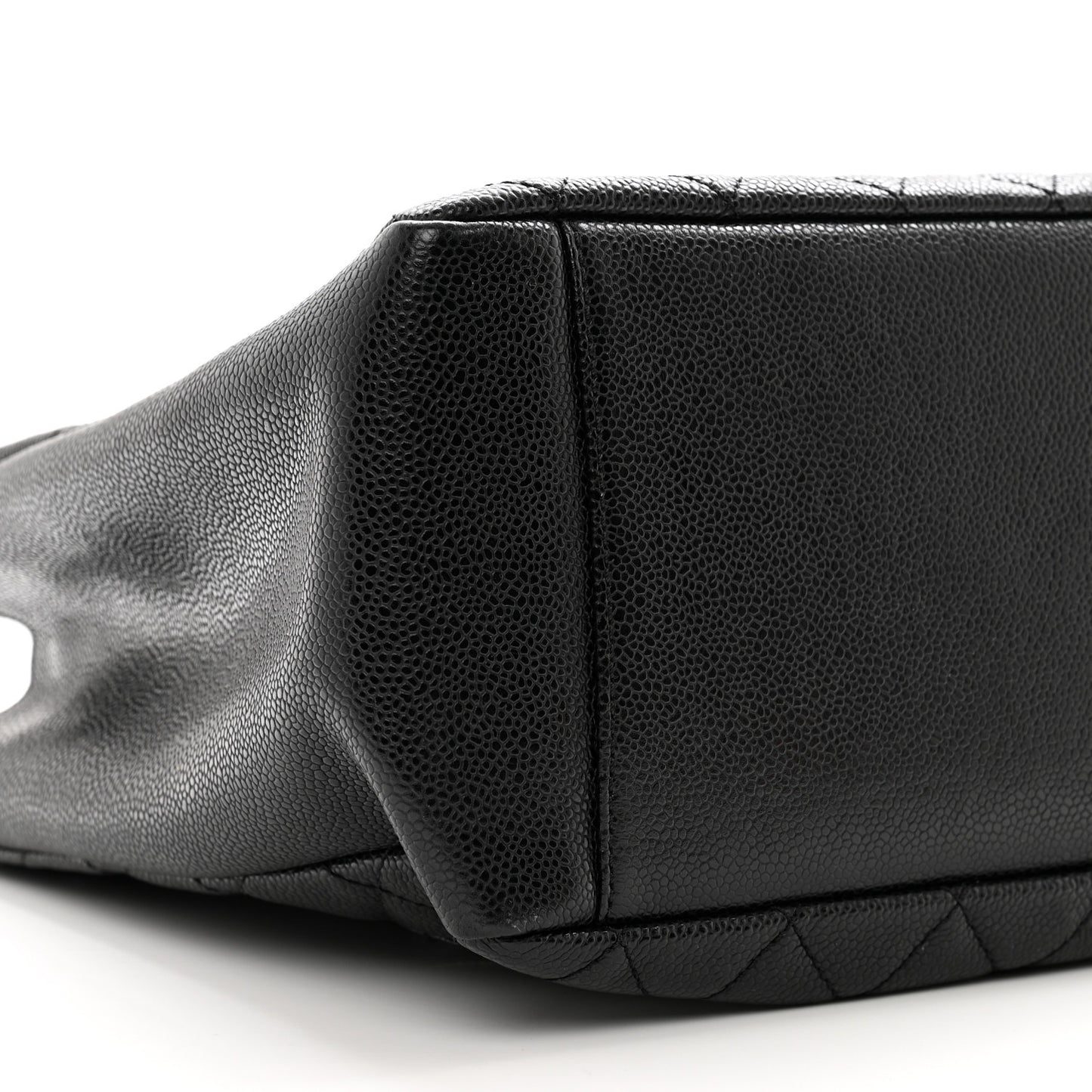 Caviar Quilted Grand Shopping Tote GST Black