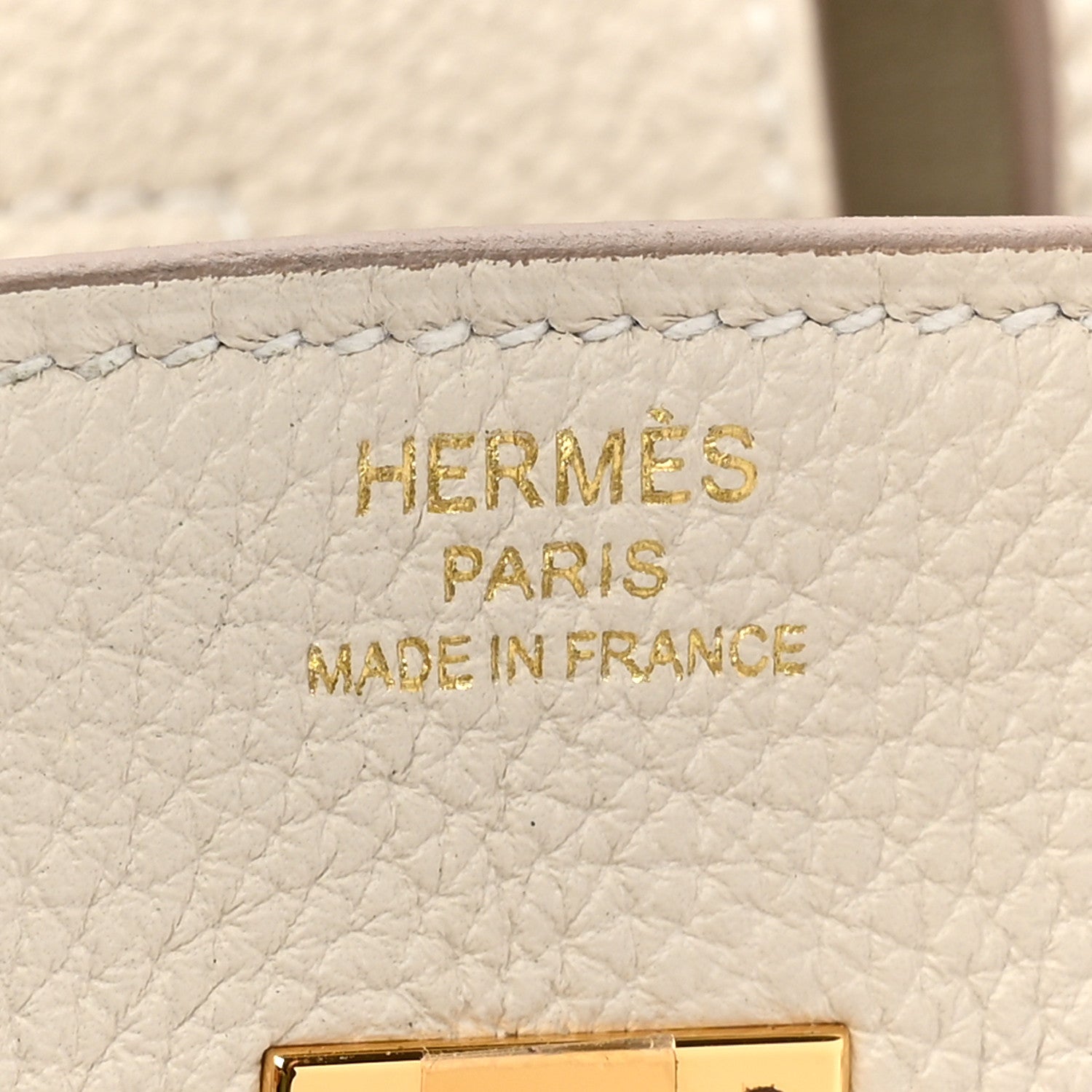 Hermes Togo Birkin 25 Craie 6 of 9
