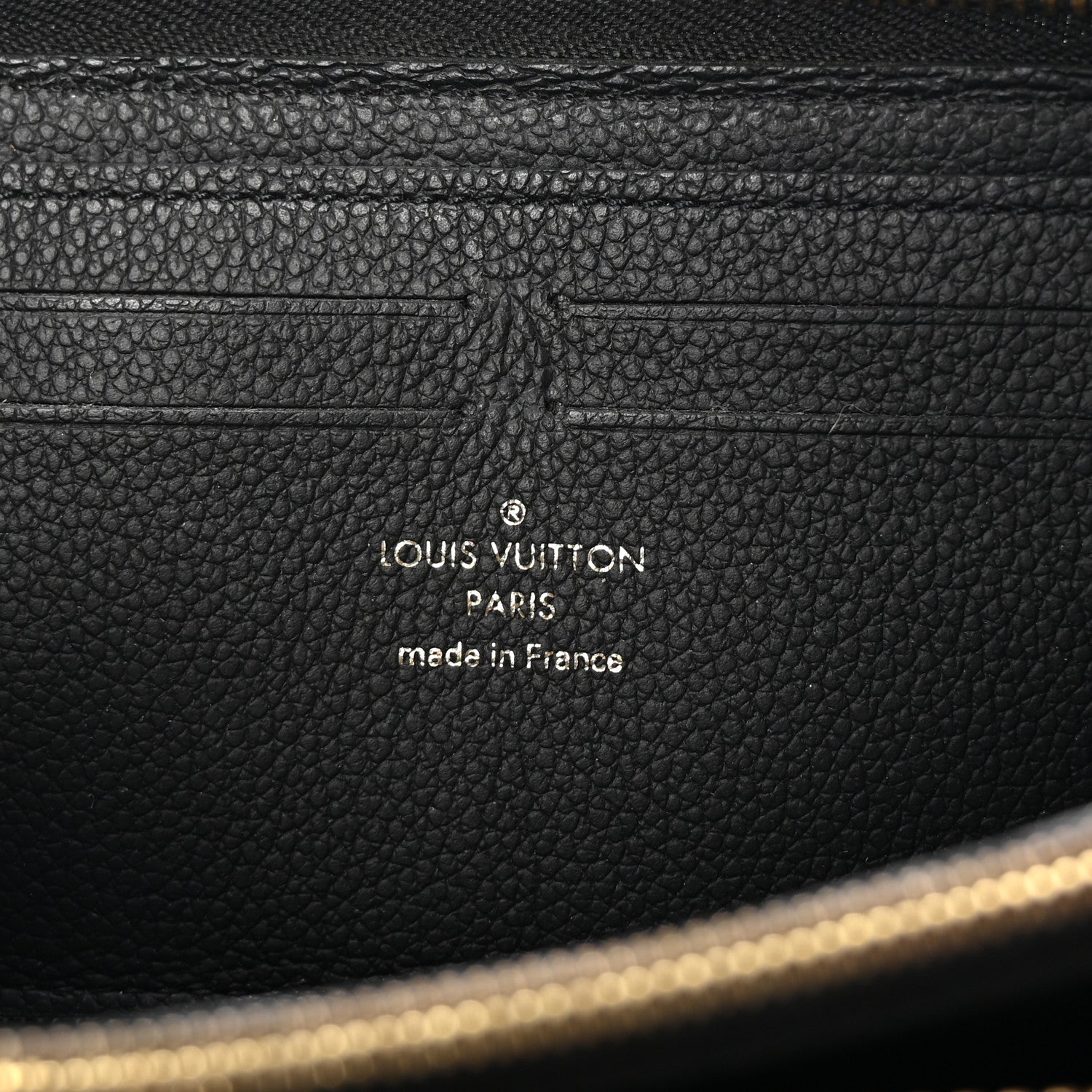 Louis Vuitton Empreinte Clemence Wallet Black 6 of 6