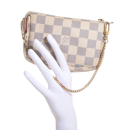 Louis Vuitton Damier Azur Mini Pochette Accessories 2 of 7