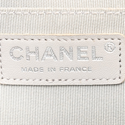 Chanel Metallic Caviar Quilted Medium Boy Flap Silver 6 of 10