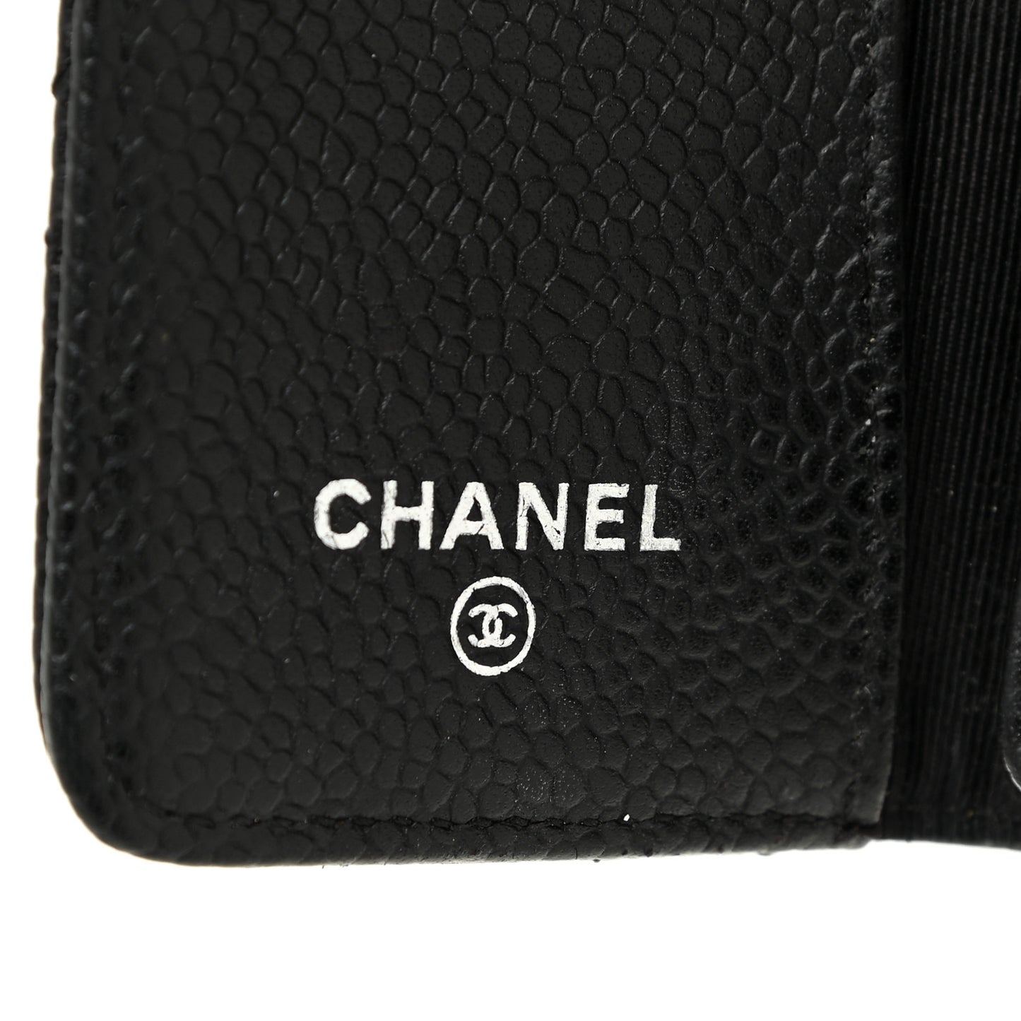 Caviar Quilted 6 Key Holder Black