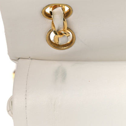 Chanel Lambskin Quilted Small Double Flap White 17 of 23