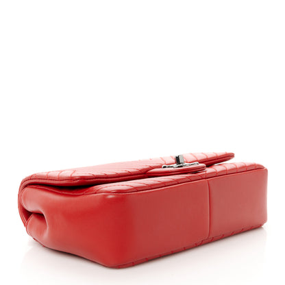 Chanel Lambskin Small CC Crossing Flap Red 4 of 12