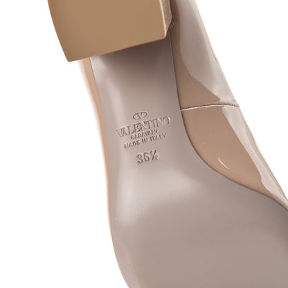 Valentino Garavani Patent Double Ankle Strap Pumps 36.5 Rose Cannelle 6 of 9