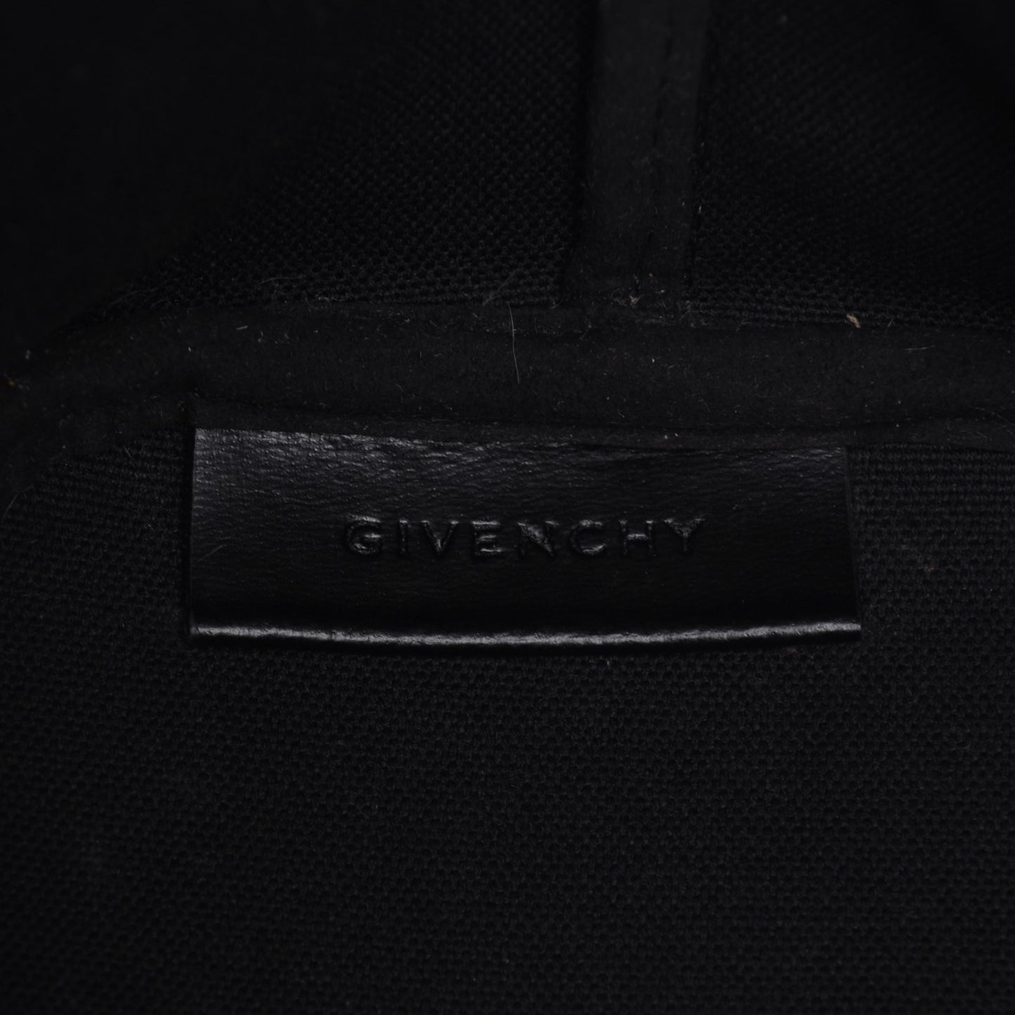 Textured Coated Canvas Rottweiler Print Medium Antigona Tote Black