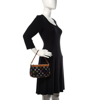 Louis Vuitton Monogram Multicolor Pochette Accessories Black 2 of 9