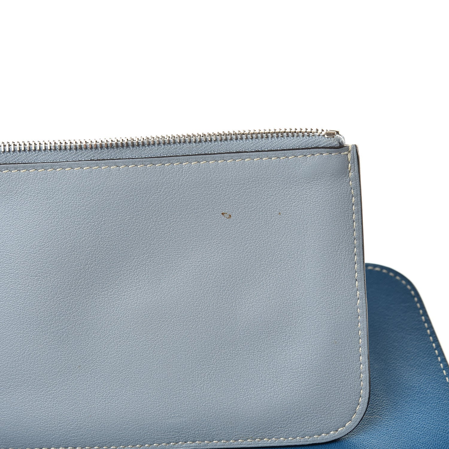 Hermes Swift Dogon Combined Wallet Bleu De Galice and Bleu Lin 14 of 14