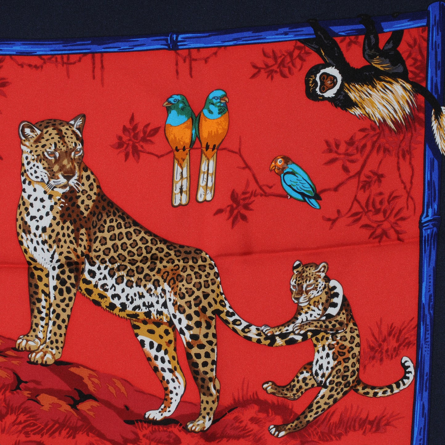 Silk Tendresse Feline Scarf 90
