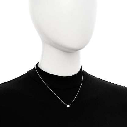 Tiffany Platinum Diamond .61ct Solitaire Pendant Necklace 2 of 6