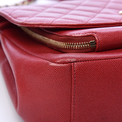 Chanel Caviar Quilted Large Business Affinity Flap Red 13 of 20