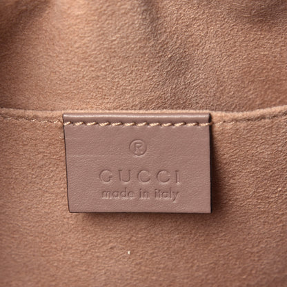 Gucci Calfskin Matelasse Small GG Marmont Chain Shoulder Bag Porcelain Rose 6 of 9