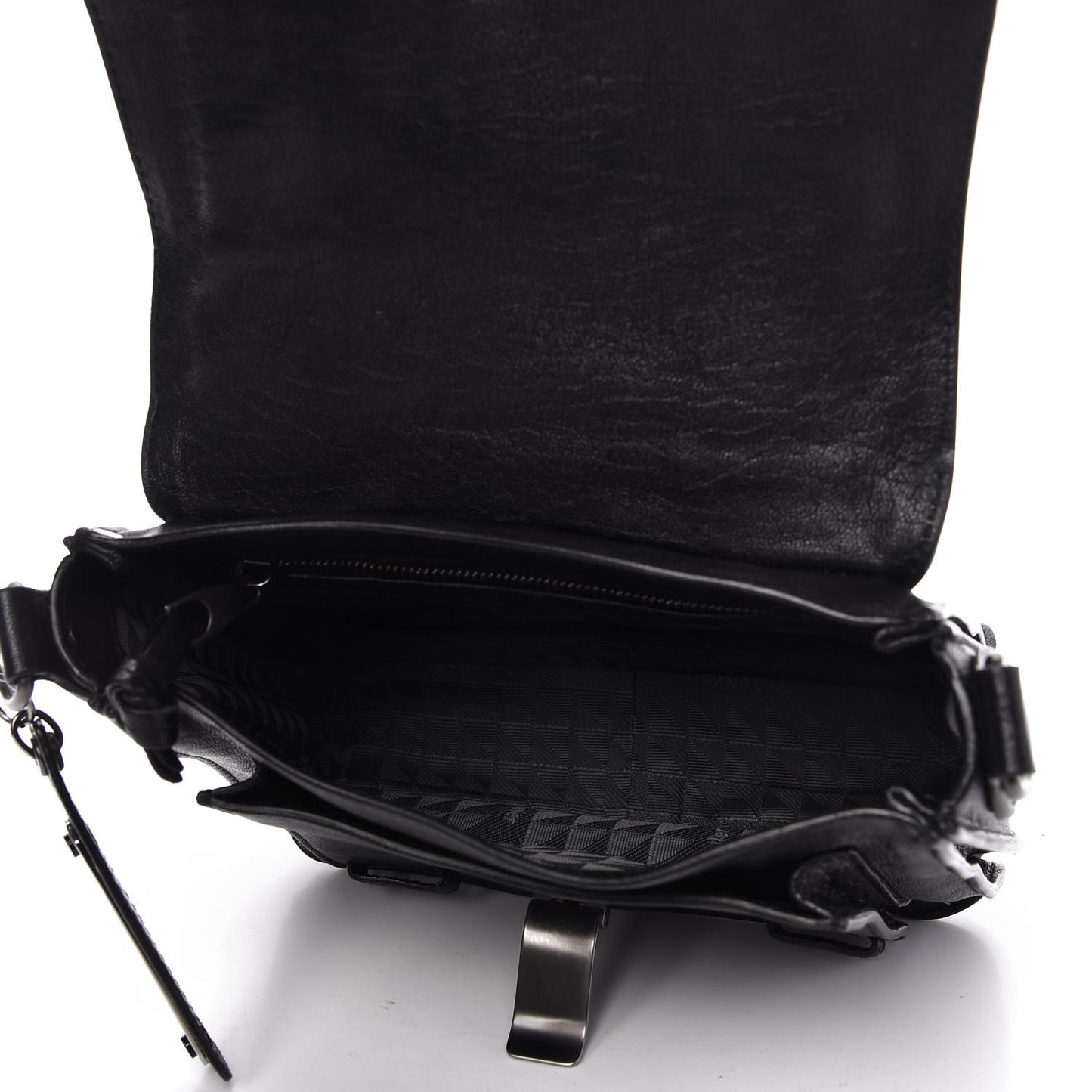 Lambskin PS1 Mini Pouch Messenger Black