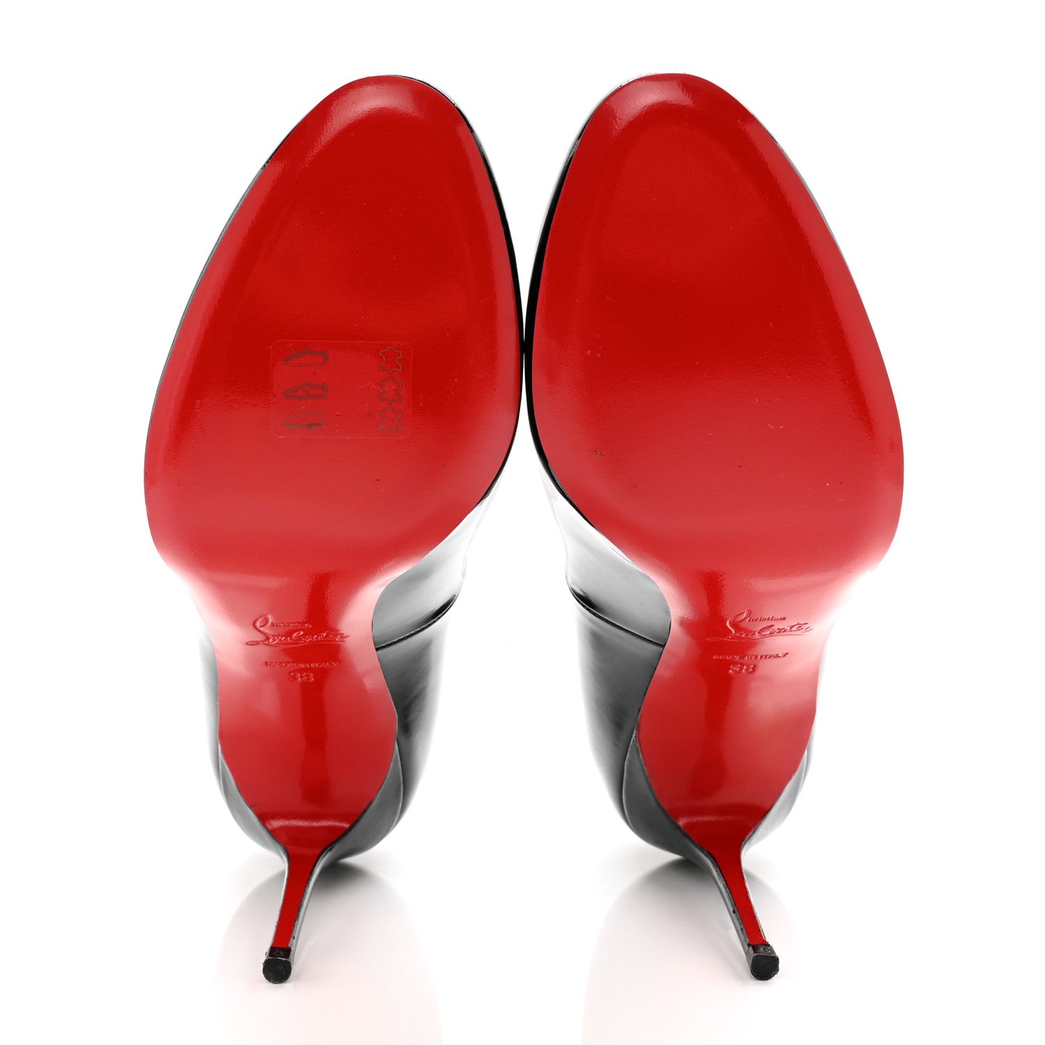 Christian Louboutin Patent Fifi 85 Pumps 38 Black 5 of 12
