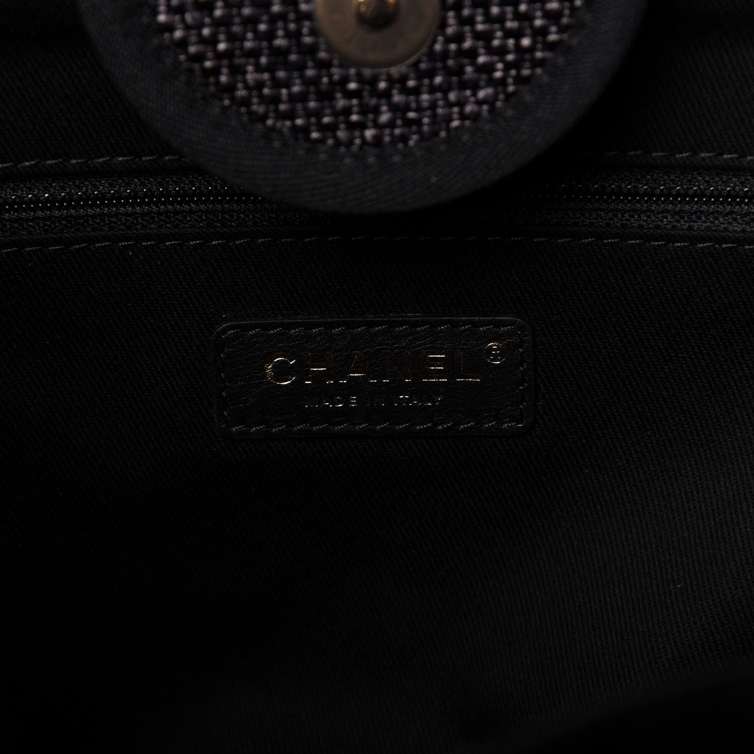 Chanel Woven Straw Raffia Medium Deauville Tote Black 8 of 10