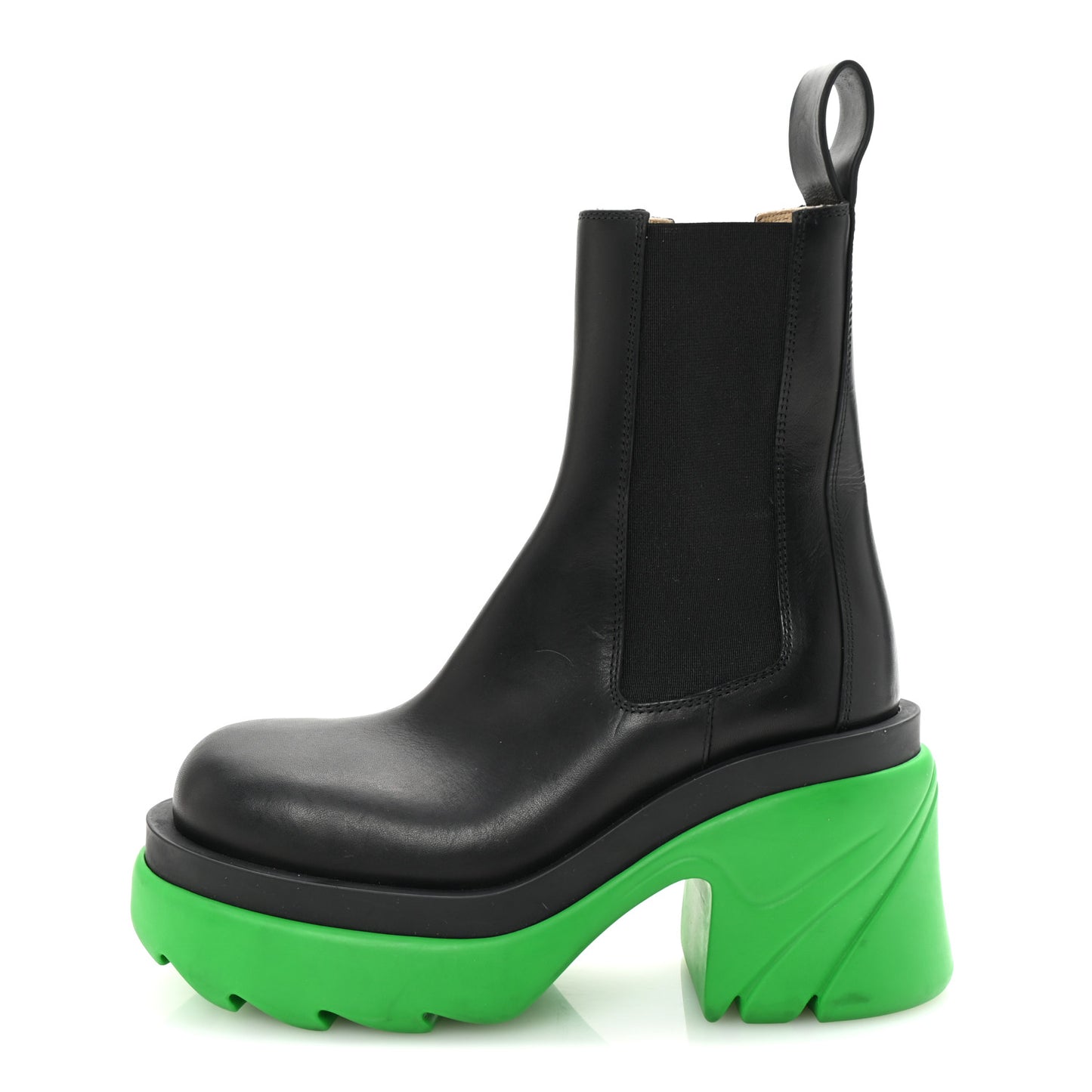 Calfskin The Flash Chelsea Boots 35.5 Black Grass