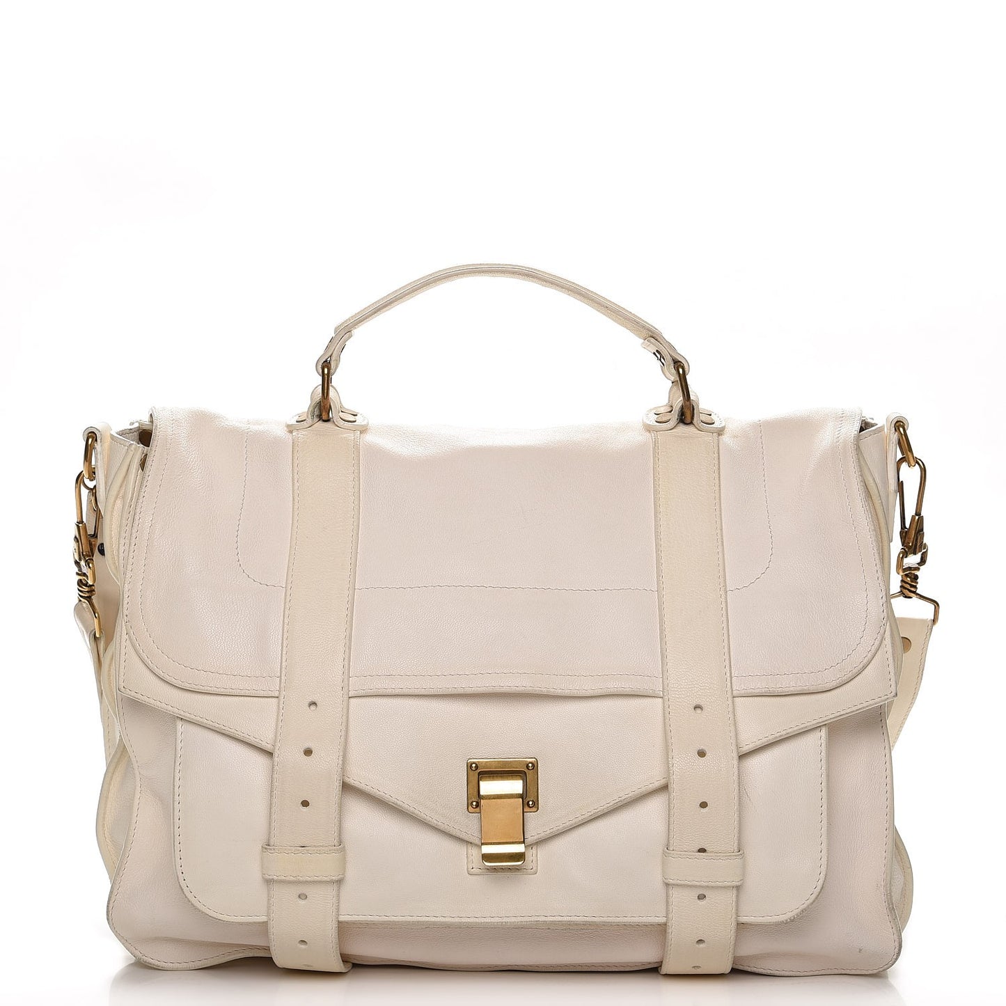 Lambskin Large PS1 Satchel Ivory
