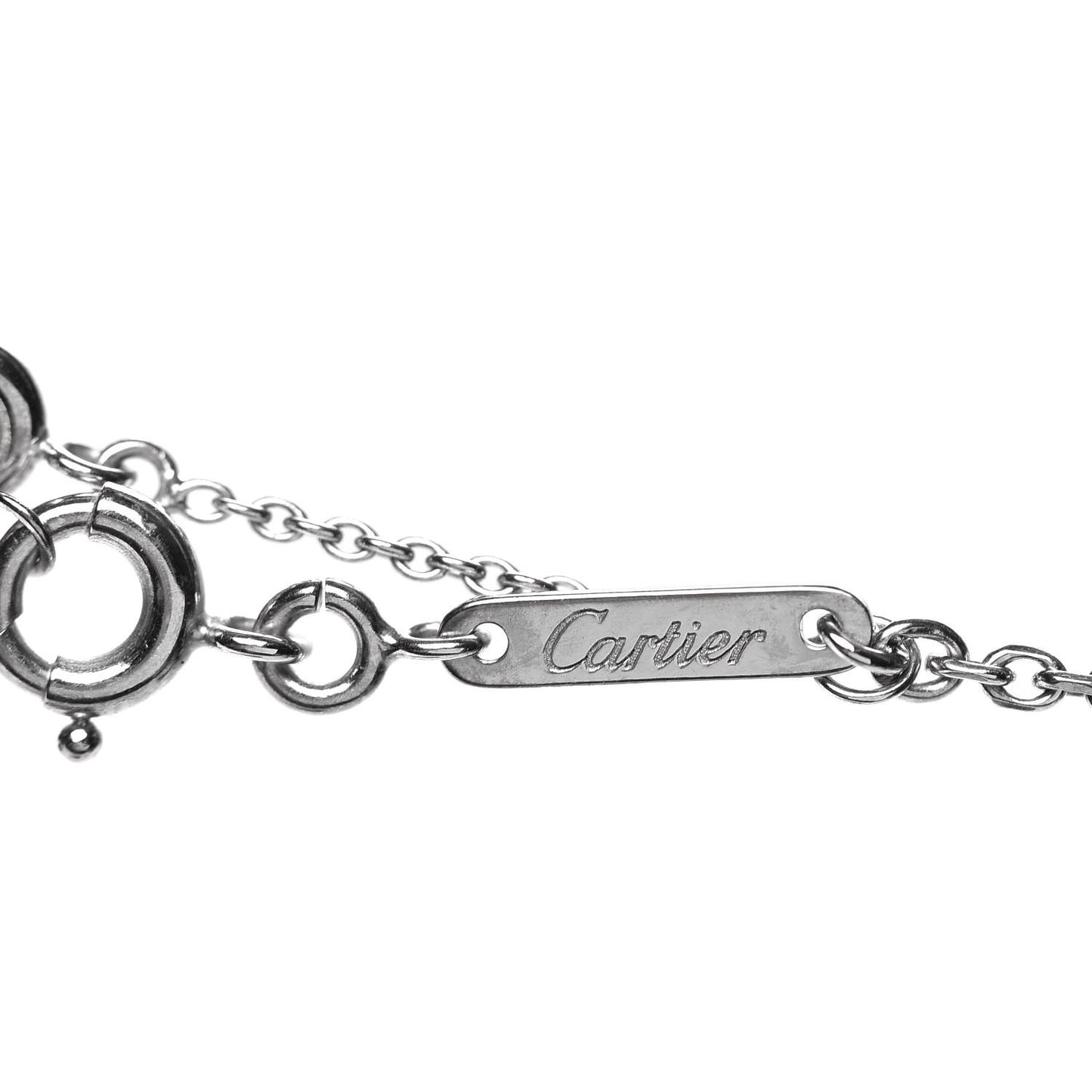 18K White Gold Medium Hearts and Symbols Necklace