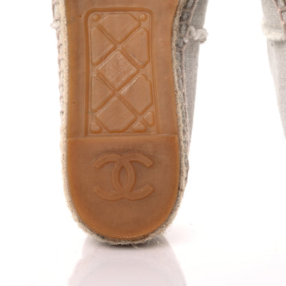 Chanel Linen CC Espadrilles 36 Beige Black 8 of 12