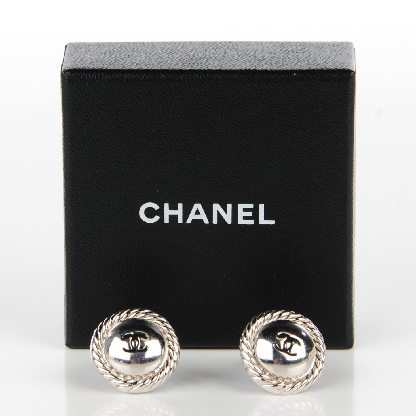 CC Clip On Earrings Silver