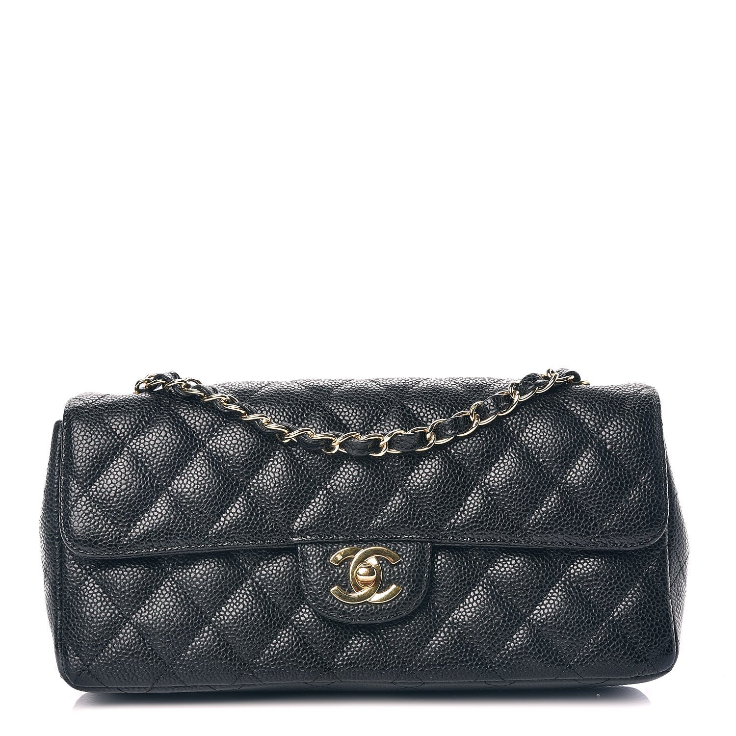 Chanel Caviar Quilted East West Flap Black 1 of 7
