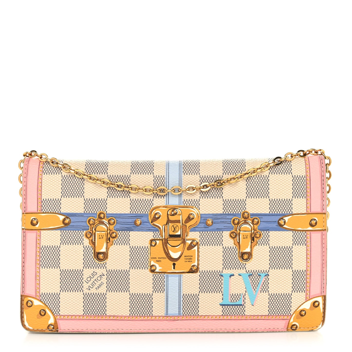 Damier Azur Summer Trunks Pochette Weekend