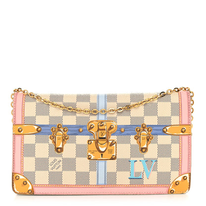 Louis Vuitton Damier Azur Summer Trunks Pochette Weekend 1 of 9