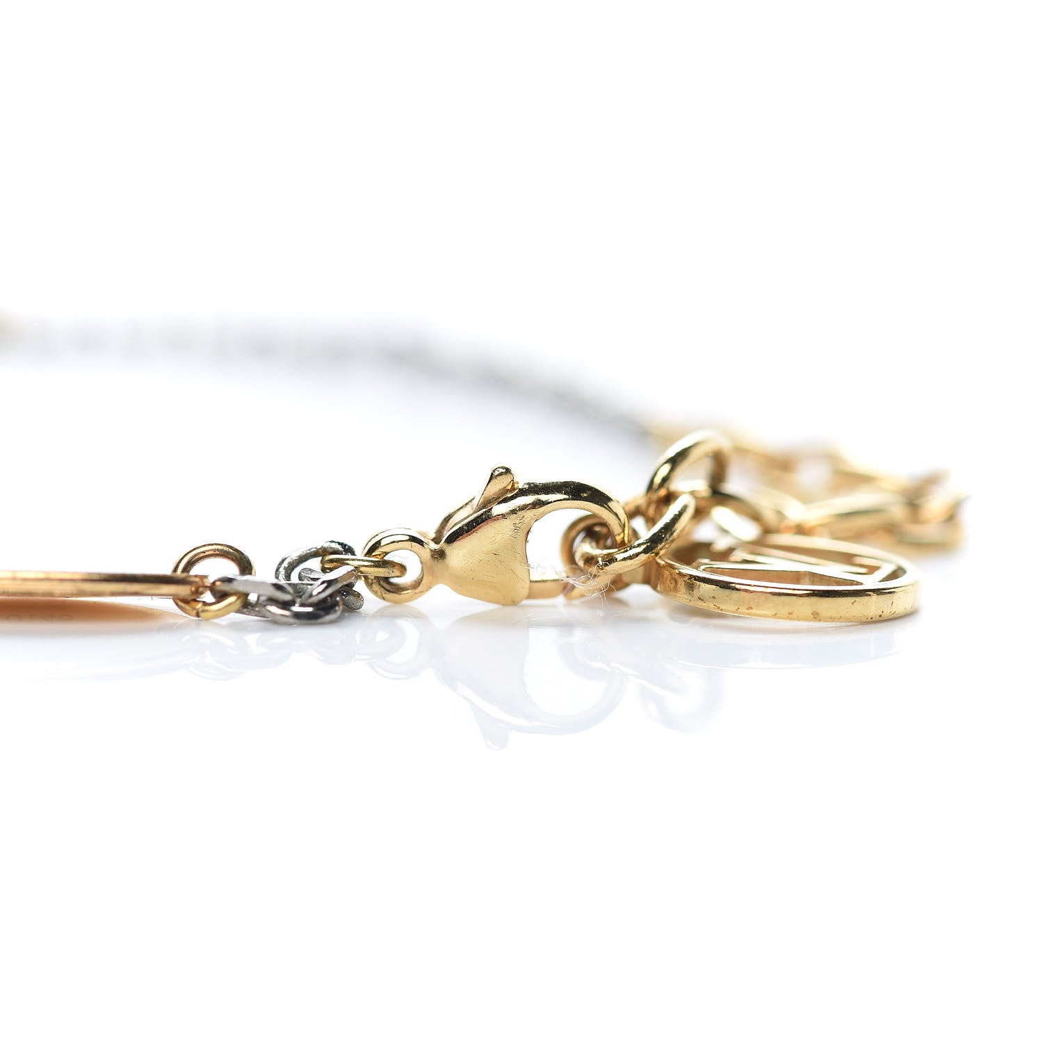 Louis Vuitton Logomania Bracelet Silver Gold 4 of 6
